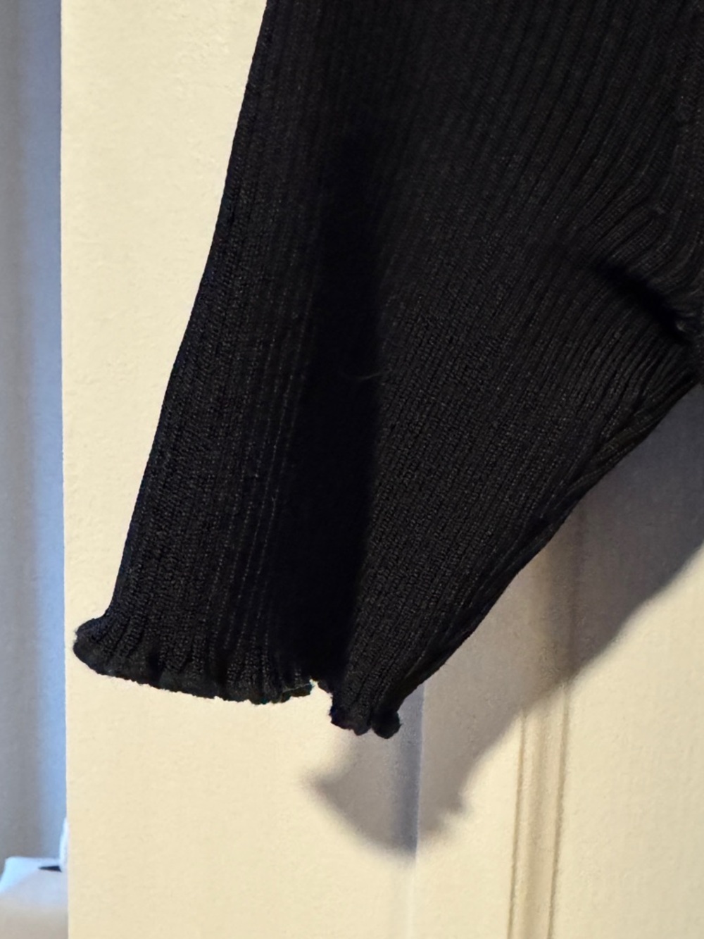 Good American Black Ribbed Polo Midi Dress Size 2/M ASO Mayfair Witches - Picture 6 of 8